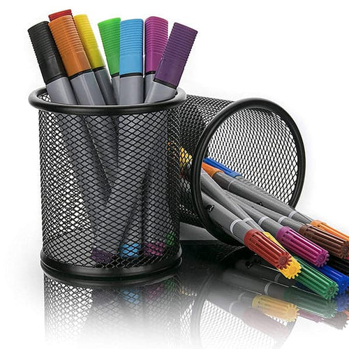 Black Metal Pencil Jar
