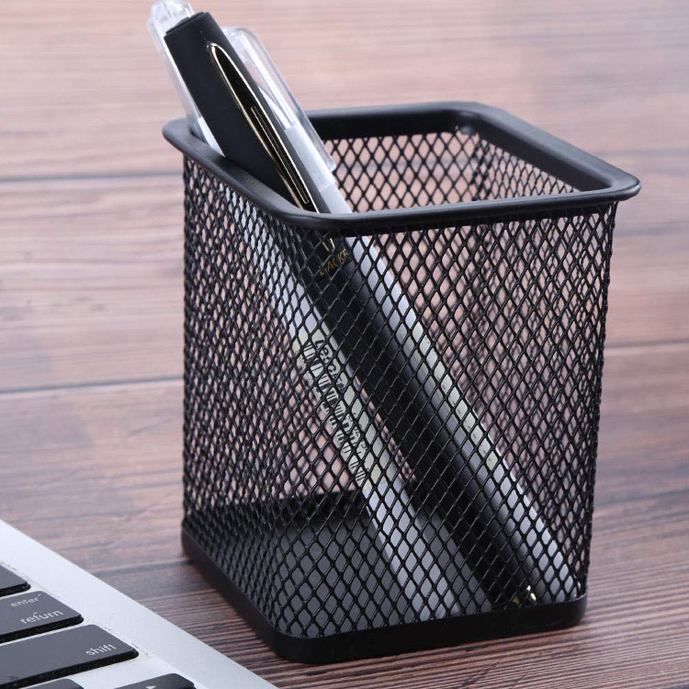 Black Metal Pencil Jar