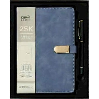 Depai Blue Paperback Diary Buttoned