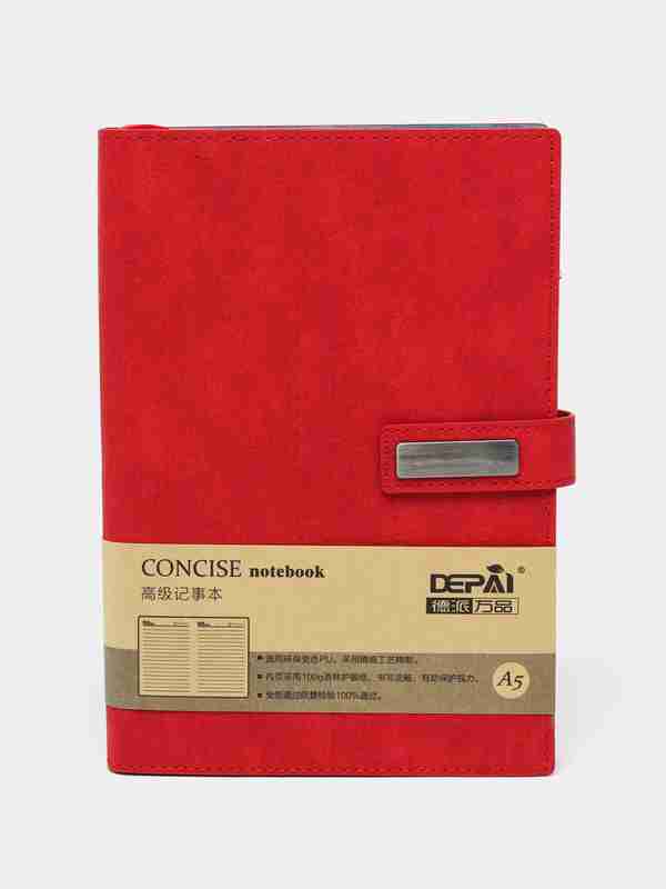 Depai Red A5 Notebook with Pen