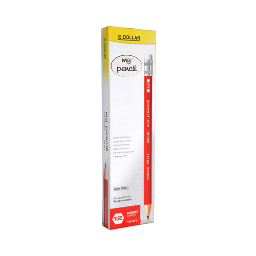 Dollar My Pencil with eraser head pack of 12