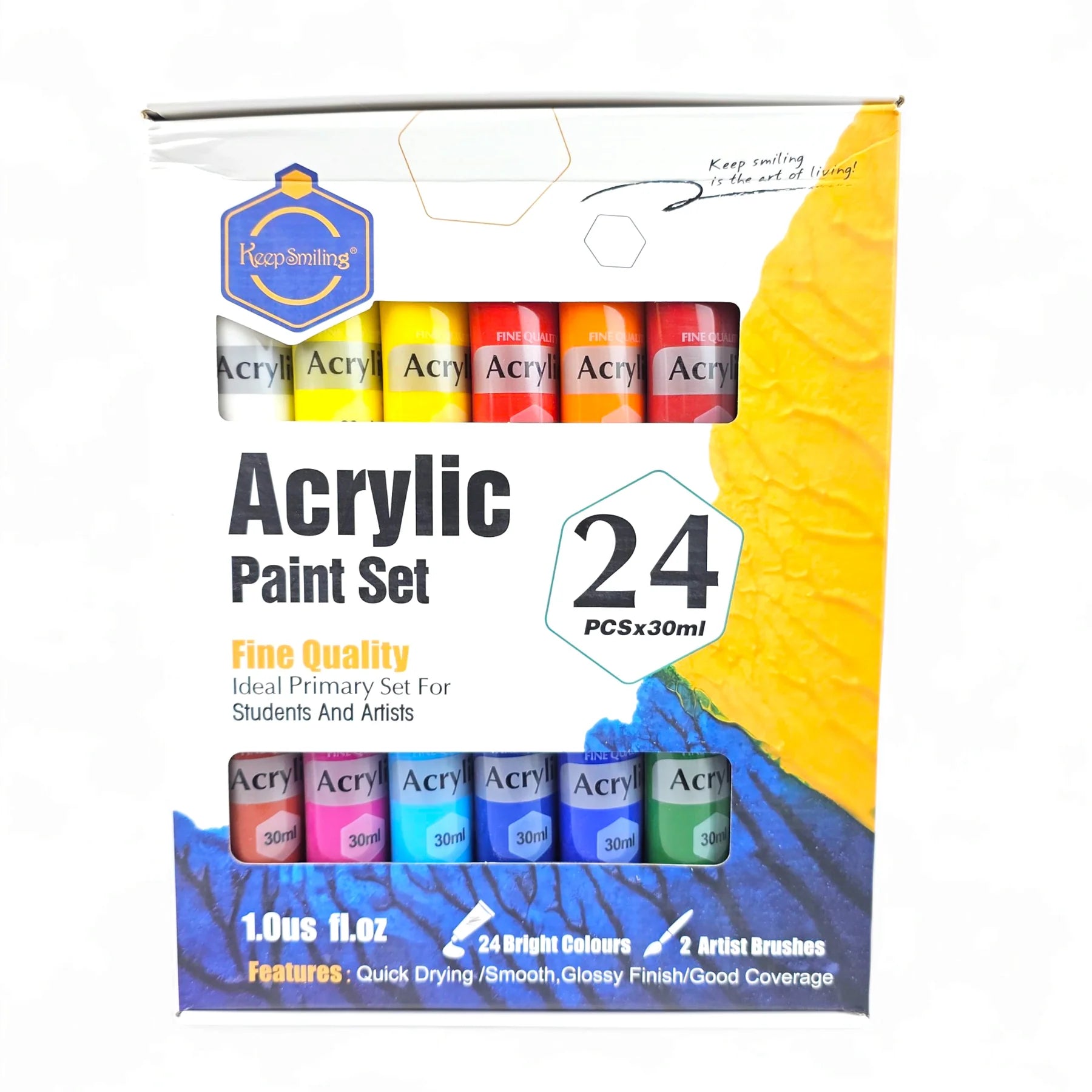Keep Smiling Acrylic Paint Set 30 ML
