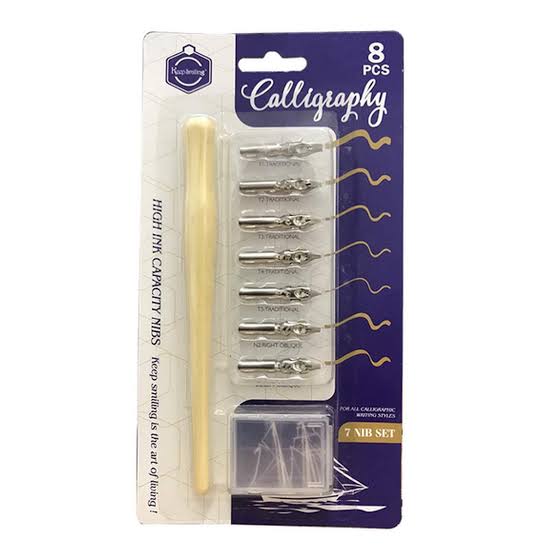 Keep Smiling Calligraphy 7 Nib Set