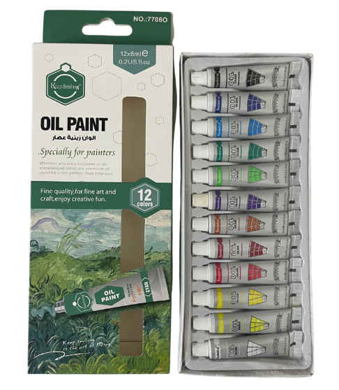 Keep Smiling Oil Paint 12 Pack 12 ML