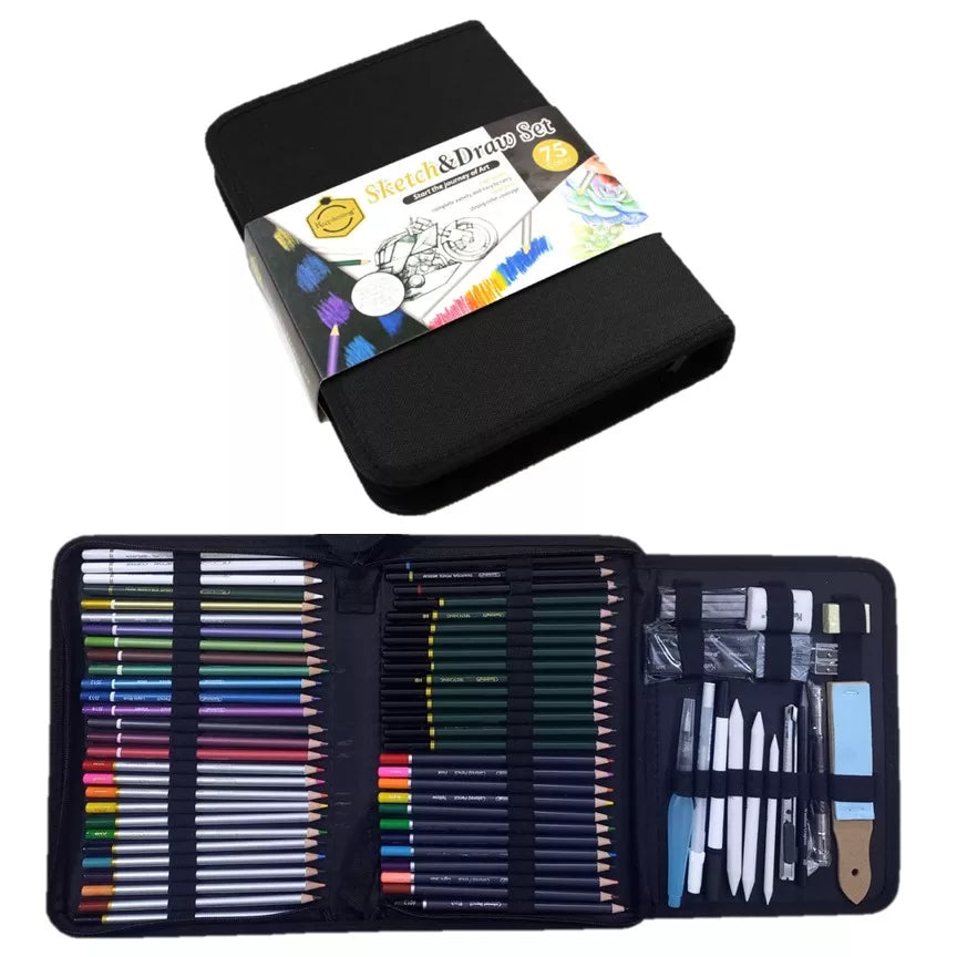 Keep Smiling Sketch & Draw Set 75 Colors
