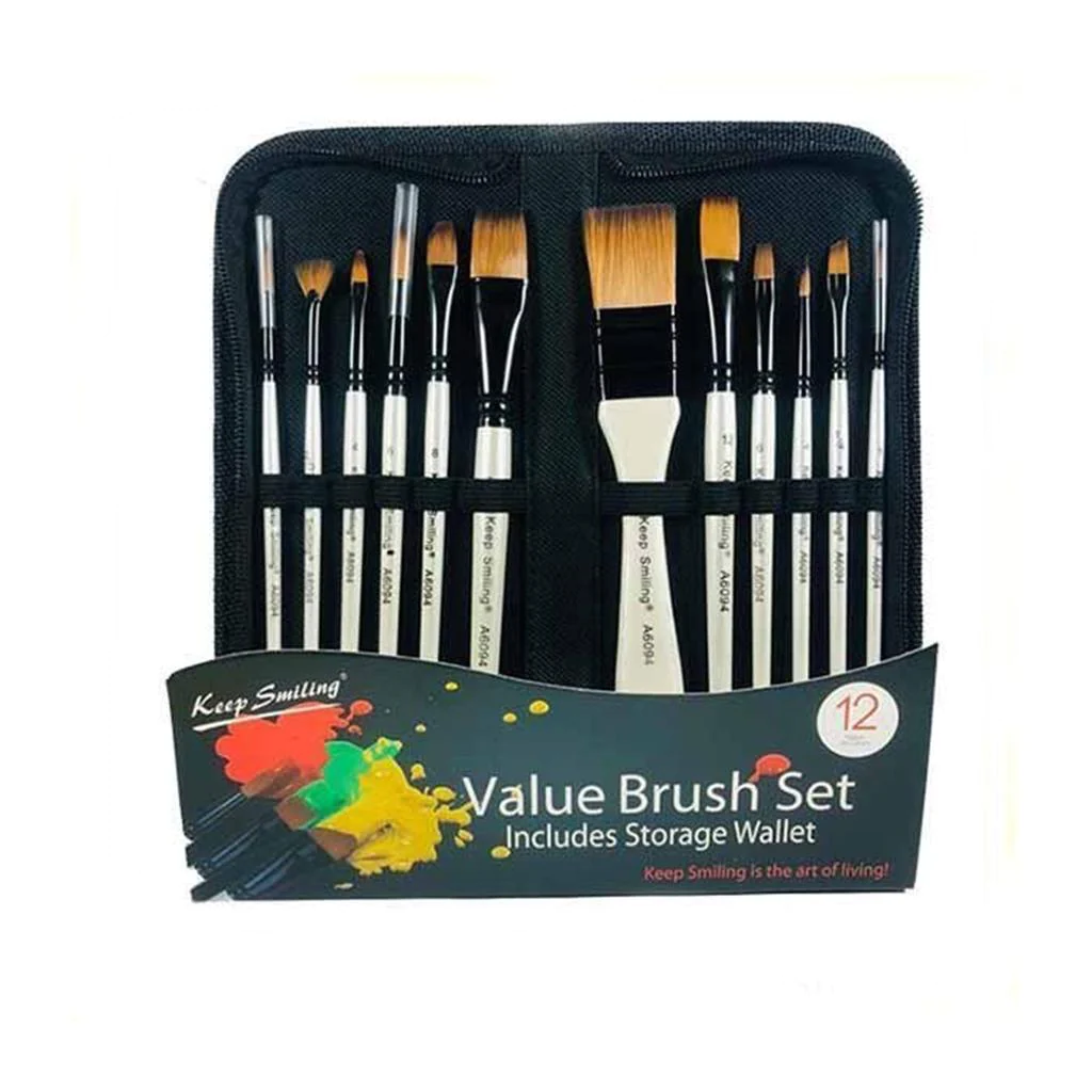 Keep Smiling Value Brush Set Pack of 12
