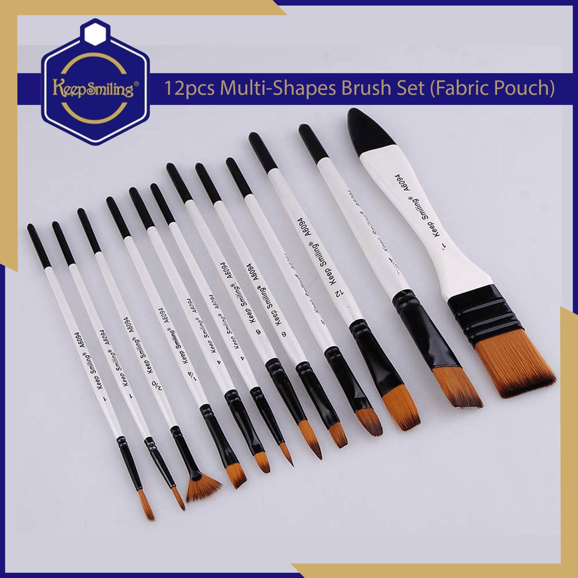 Keep Smiling Value Brush Set Pack of 12