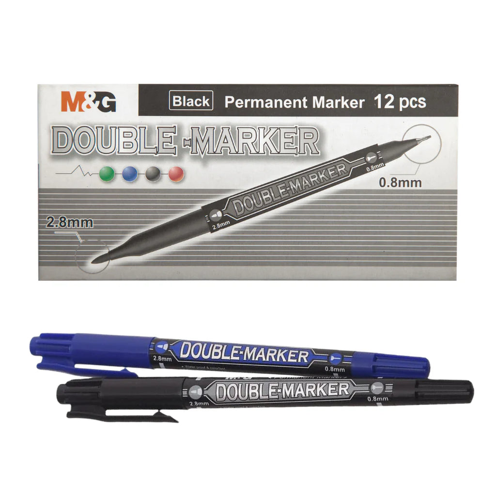 M&G Double Marker Pack of 12