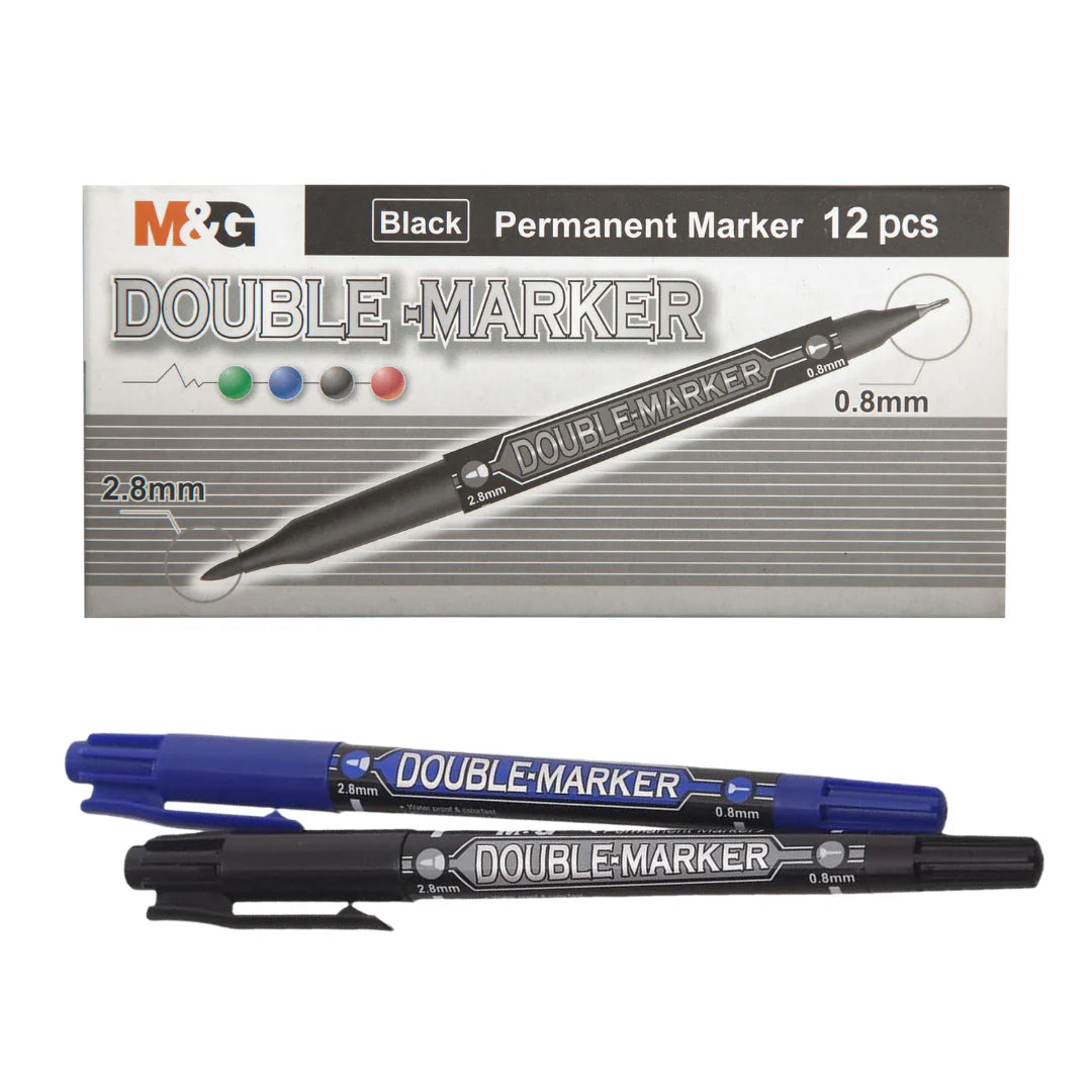 M&G Double Marker Pack of 12