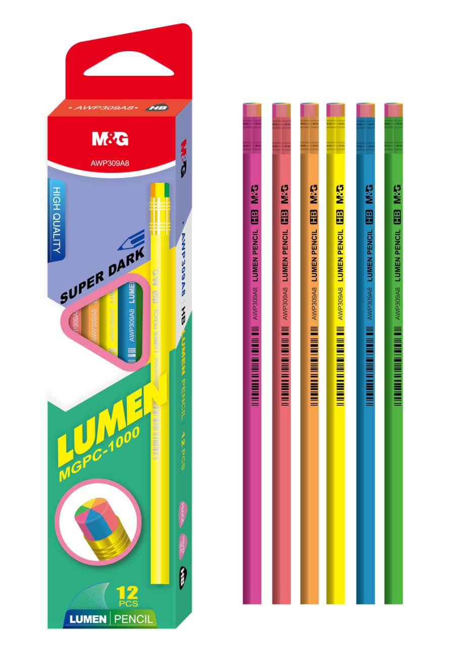M&G Lumen HB Pencils Pack of 12