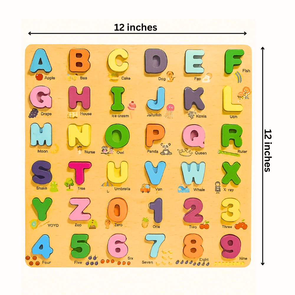 Wooden Alphabet Puzzle Board