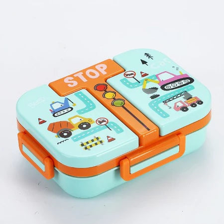 Stainless Steel Compartmentalized Lunch Box with Spork