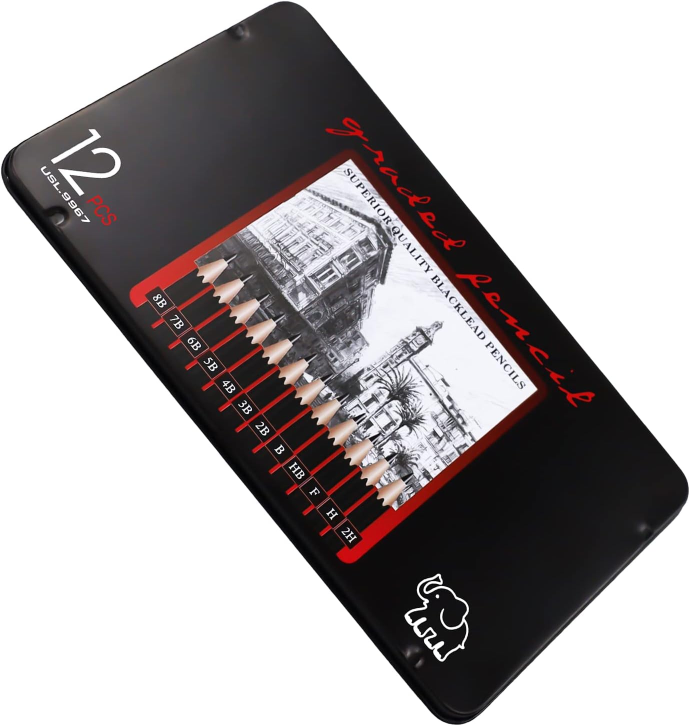 Uslon Graded Pencils Pack of 12