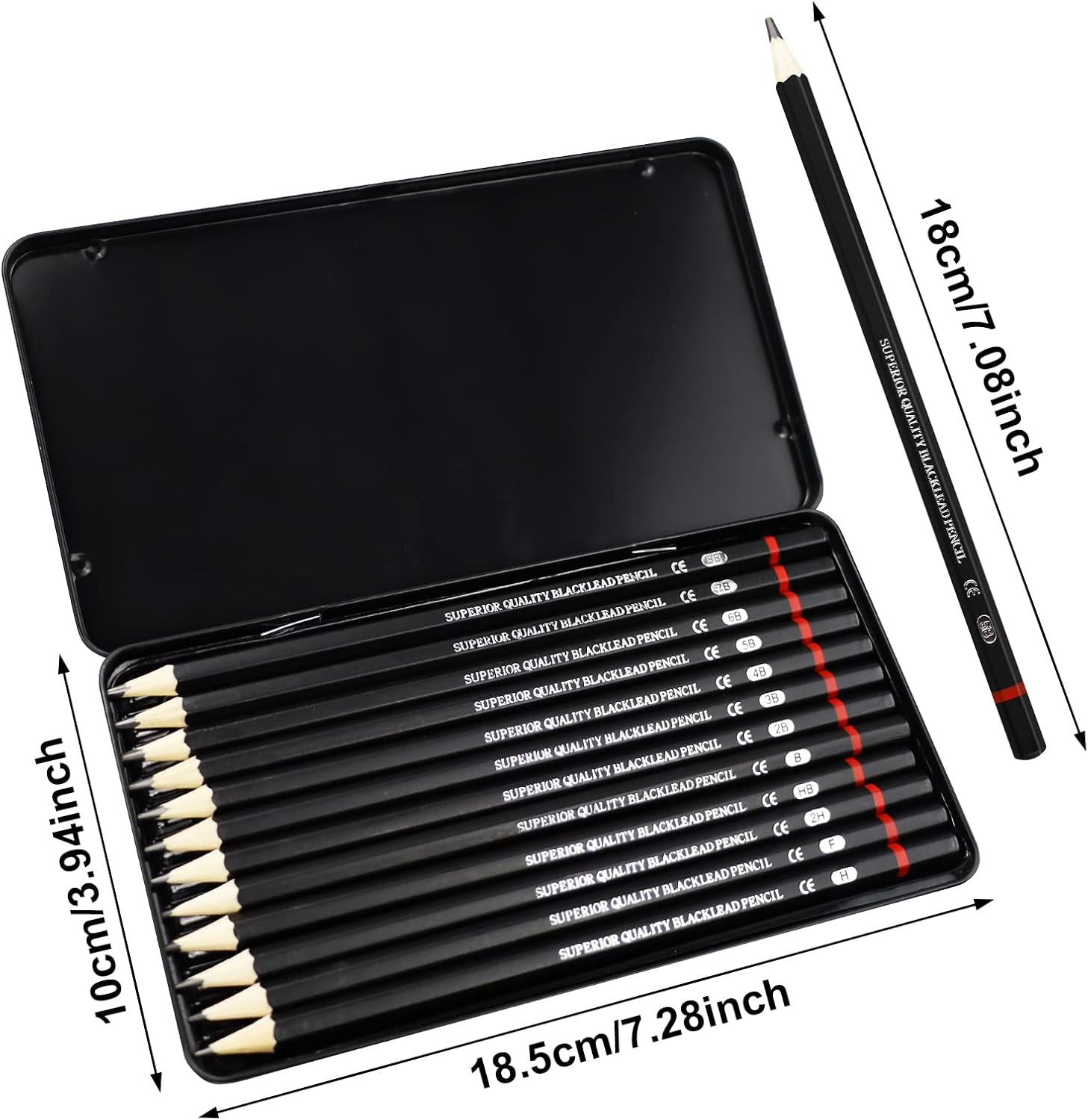 Uslon Graded Pencils Pack of 12