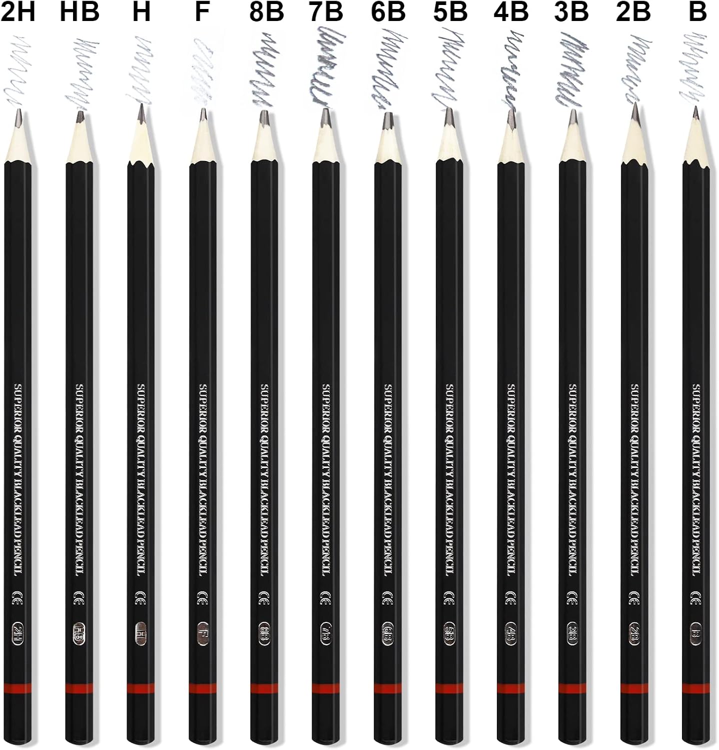 Uslon Graded Pencils Pack of 12