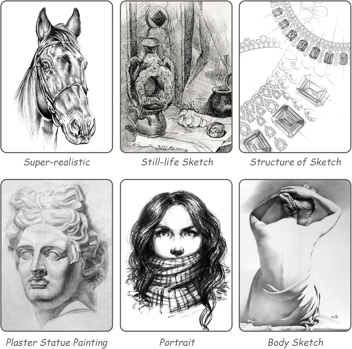 Uslon Graded Pencils Pack of 12