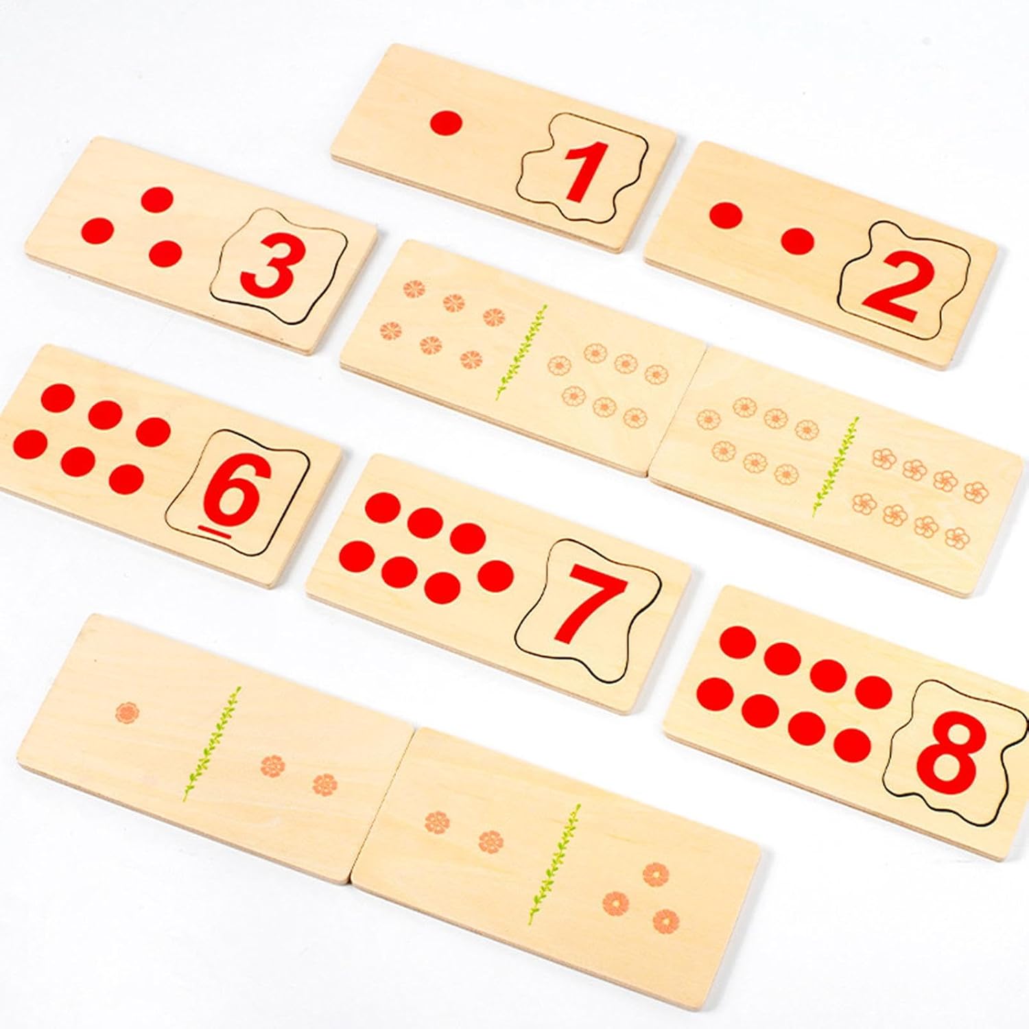 Wooden Educational Quantitative Matching Puzzle
