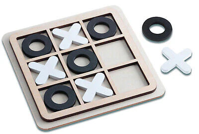 Wooden Tic Tac Toe Square